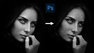 How To Create A Powerful Text Portrait Effect In Photoshop | Editing World | 