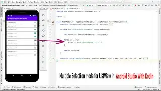 Multiple Selection mode for ListView in 📱 Android 📱 Studio With Kotlin