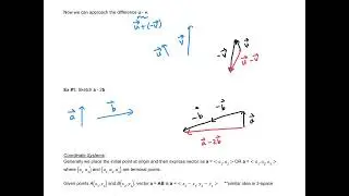 Calc 3 12.2 Notes: Vectors