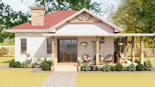 Most Beautiful Small House Design With Floor Plan ! Simple Life -Cottage