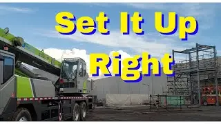 How to set up a crane