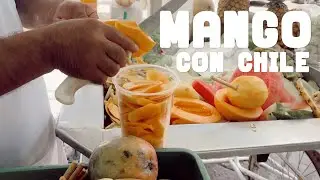 MANGO WITH CHILE / Streetfood México / Serafín has been selling food on the streets for 47 years.