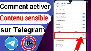 Comment activer le contenu sensible sur Telegram Android