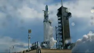 LIFTOFF! SpaceX Falcon Heavy with NOAA GOES-U