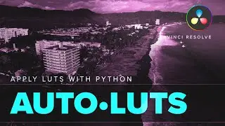 Apply a LUT automatically to all clips in the timeline with Python in DaVinci Resolve.