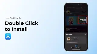 How to Disable Double Click to Install on iPhone App Store?