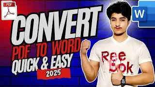 How to Convert PDF to Word | Convert pdf  to MS Word |  Convert PDF to Word for Free 2025