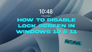 How to Disable Lock Screen on Windows 10  (2023 method)