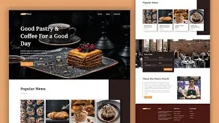 Create A Responsive Coffee/Cafe Website Using HTML CSS & JavaScript | Step-By-Step Tutorial