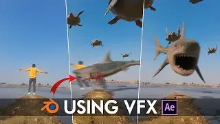 Shark Attack VFX in Blender & After Effect Tutorial