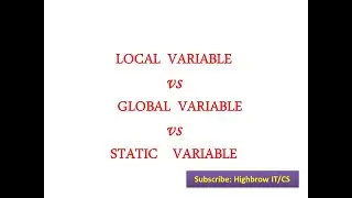 Local variable || Global variable || Static variable || practical use | interview questions PPSC