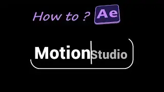 Simple Motion Text Animation in Adobe After Effect [how to]