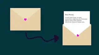 CSS Envelope + Letter Animation (Open/Close on Click) | CSS3 Tips & Tricks