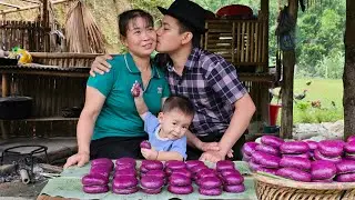 Single Mom: How to Make Cakes from Colored Herbs, a Kind Engineers First Time Going to the Market