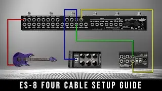 Boss ES-8 Four Cable Connection Guide