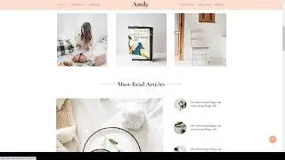 Amily - A Minimal Blog HTML Template creative clean