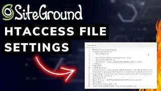 SiteGround Htaccess File Settings Tutorial