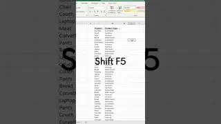 Excel Feature Find and Replace (Shift + F5) 