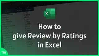 How to give review by ratings in excel