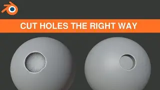 How to cut holes in objects? Blender Quick Tips