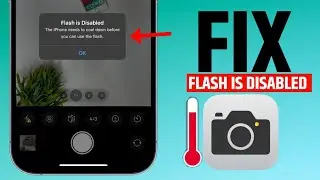 How To Fix Flash Light is Disabled On iPhone | Flashlight is Disabled On iPhone | Flash Light iOS |