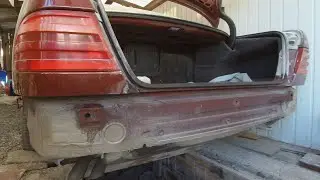 Демонтаж заднего бампера. Mercedes W210