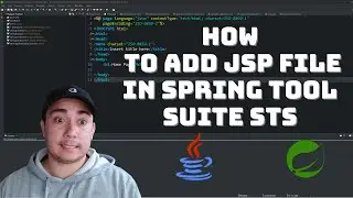 How to add JSP file in Spring Tool Suite STS