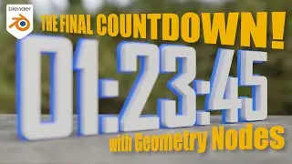 Make a Countdown Timer Node in Blender Geometry Nodes!