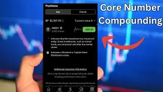 Core number compounding - passive income - Fidelity brokerage account - AMZY ETF