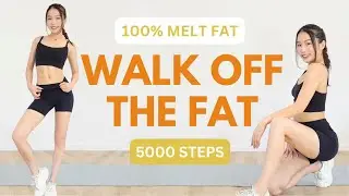 20min Walking Cardio | Easy Full Body Fat Burning at home | 100% Sweat & Burn