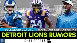 Today’s Lions Rumors: GM Brad Holmes On Draft Trades, Derek Stingley At 2 + Jared Goff On Draft A QB