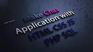 How to Make a chatting system in the website HTML CSS JS PHP SQL(2021 Lifetoo)r#1