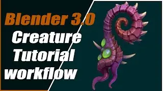 Blender Tutorial || create Organic Creatures in few simple steps using subdivision and skin modifier