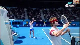 GRAND SLAM TENNIS 2 EA SPORTS FADES & FANTASY CLASSICS SUPERSTAR LEVEL John McEnroe VS Chris Evert