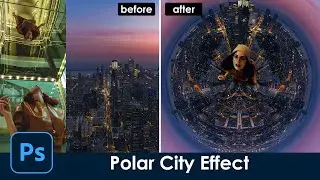 Dramatic Polar city effect in Photoshop| detailed step version [Photoshop tutorial]