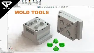 Solidworks Mold Design Tutorial in 3 minutes | Solidworks Mold Tools | Core and Cavity | DP DESIGN