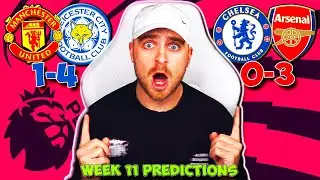 PREMIER LEAGUE 2024/25 WEEK 11 PREDICTIONS & TIPS | CHELSEA VS ARSENAL & MAN UNITED VS LEICESTER