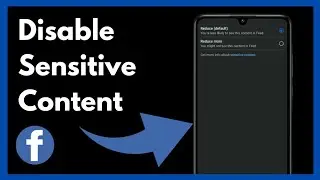 How to Disable Sensitive Content On Facebook | Easy Method (2024)