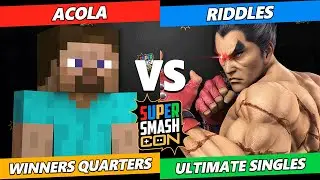 SSC 2023 Winners Quarters - acola (Steve) Vs. Riddles (Kazuya) Smash Ultimate Tournament