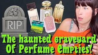 PERFUME EMPTIES GRAVEYARD / SNEAK PICK AT BANANA BLISS!! #perfumecollection #halloween