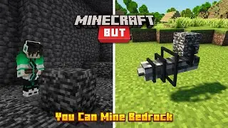 Minecraft But, You Can Mine Bedrock | Minecraft Datapacks | Raju Gaming