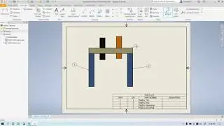 Autodesk Inventor 2021 How to Create a Parts List in Drawing