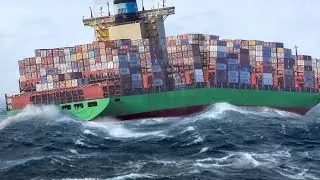 How the World Largest Container Ships Survive Intense Waves Without Breaking