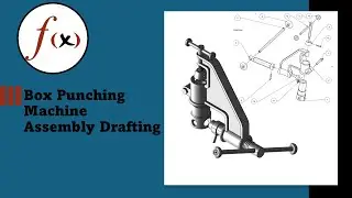 Box Punching Machine Assembly Drawing - Sheet 1 | Exploded View & Bill of Materials | Siemens NX 12