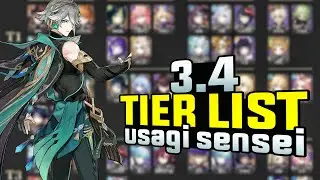 ¿PERAS TIER 0? USAGI SENSEI LA LIA! TIER LIST ACTUALIZADA 3.4 con ALHAZEN GENSHIN IMPACT tier list