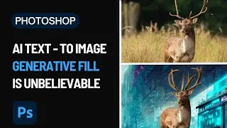 Photoshop AI Text-To-Image Is Here! Generative Fill Is UNBELIEVABLE!  Quick Tutorial