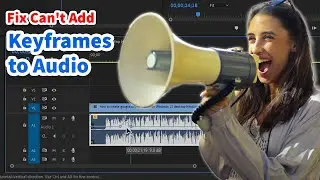 How to Fix Cant Add Keyframes to Audio in Adobe Premiere Pro