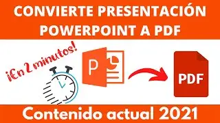 CONVERTIR PRESENTACIÓN POWERPOINT 2019 A PDF