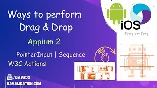 perform drag & drop gestures in Appium 2 in IOS | Robot puzzle