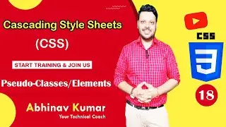 CSS Pseudo Classes and Elements | What is Pseudo class in css | CSS | CSS3